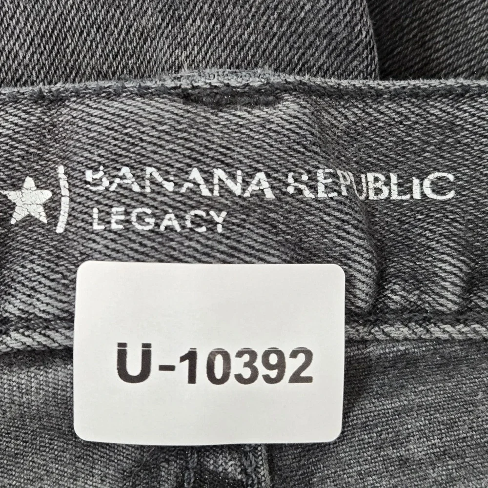 Banana Republic Men Jeans 32X32 Gray Denim Straight Button 32